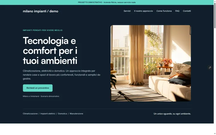 Home di Milano Impianti Demo: "Tecnologia e comfort per i tuoi ambienti"